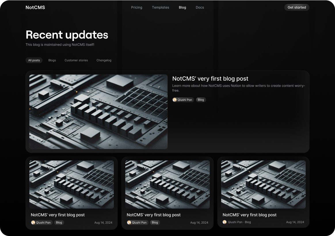Preview of Simple Blog Template
